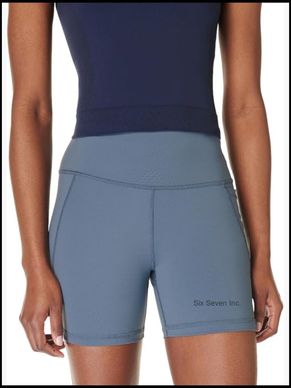 Power Pace 5" Biker Shorts - High Waist Sweat-Wicking Quick-Dry